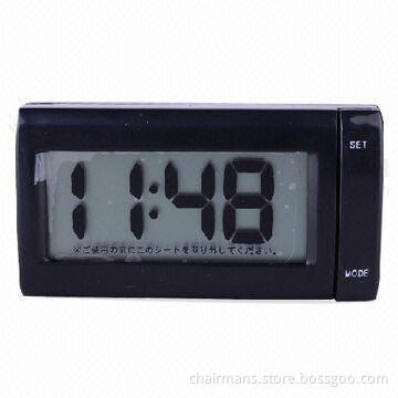 Vehicle Broadband LCD Clock, Made of ABS Material